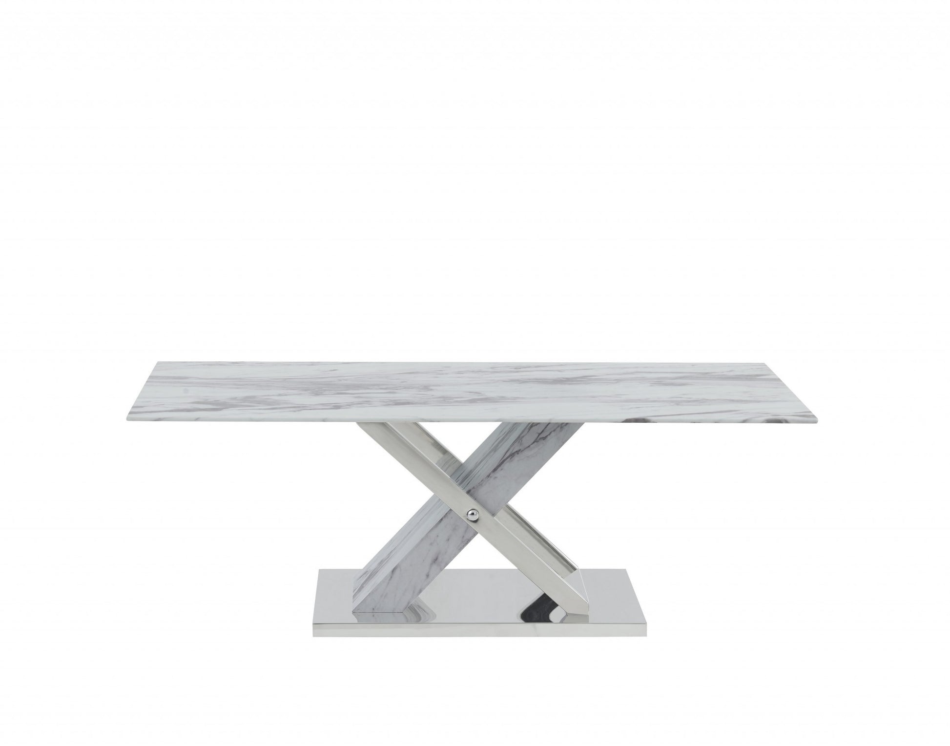 Elegant Marble Glass top Coffee Table By Homeroots | Coffee Tables | Modishstore - 3