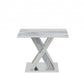 Elegant Marble Glass top End Table By Homeroots | End Tables | Modishstore