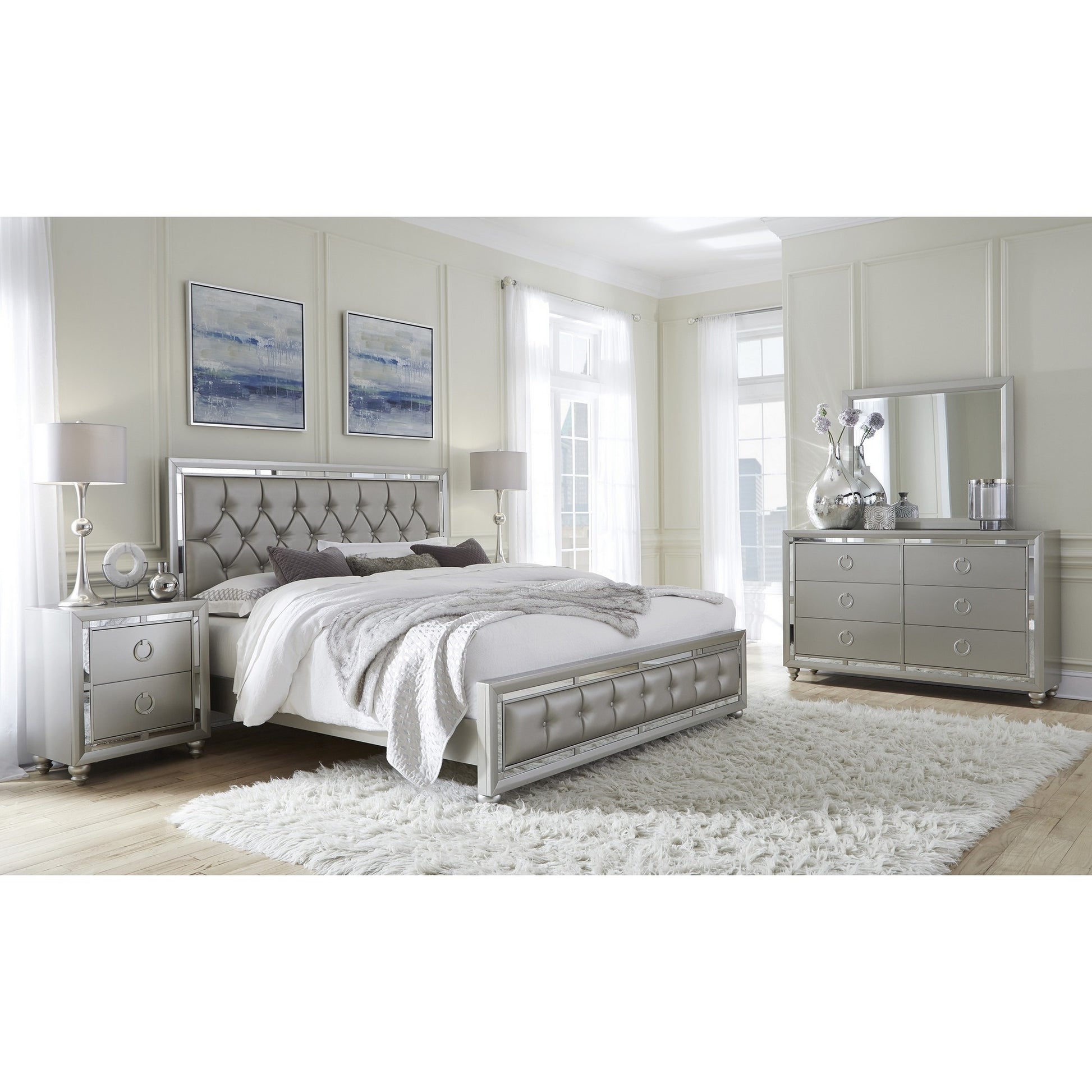 silver champagne dresser Verona - Dresser