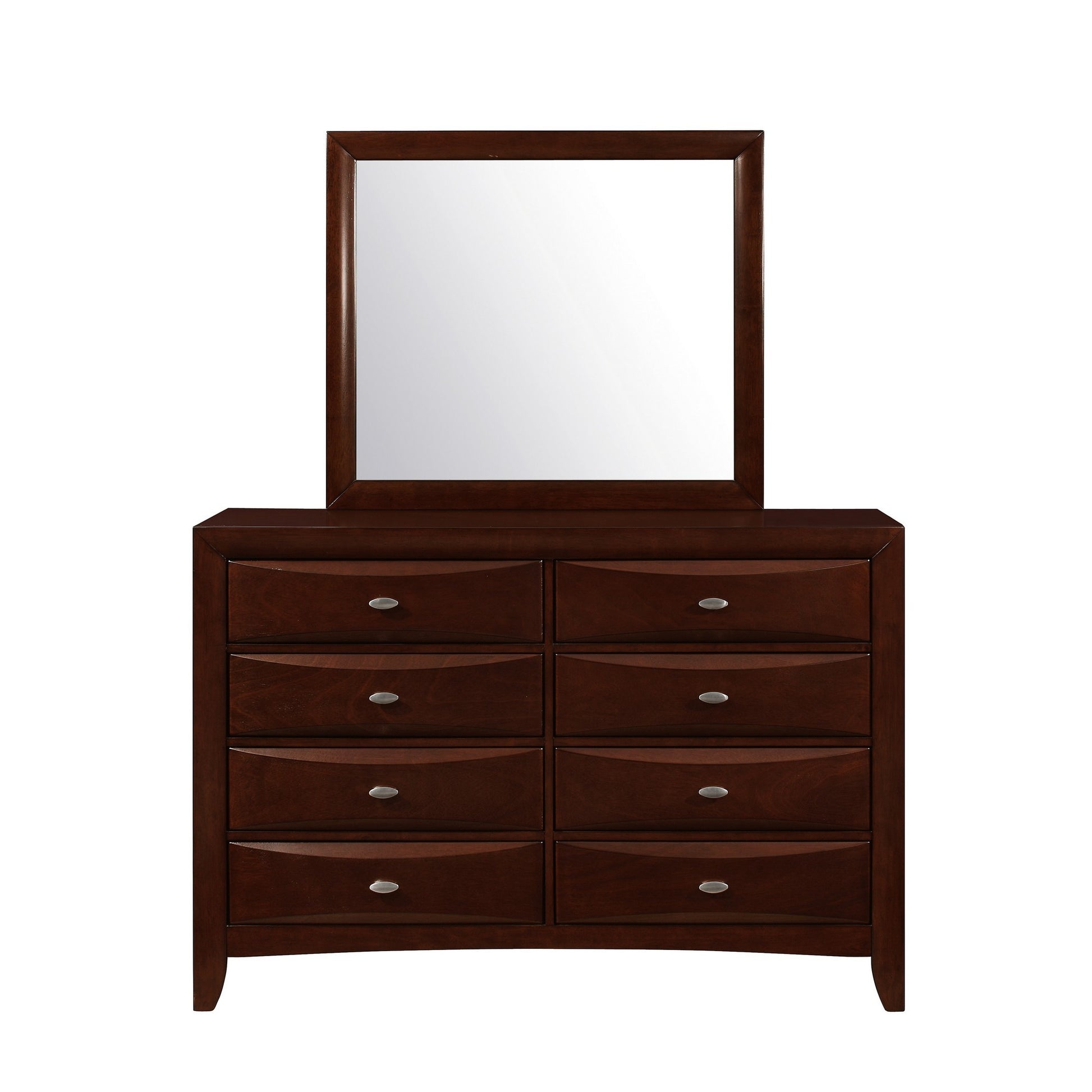 New Merlot Dresser With 5 Chambared Drawer By Homeroots | Dressers | Modishstore
