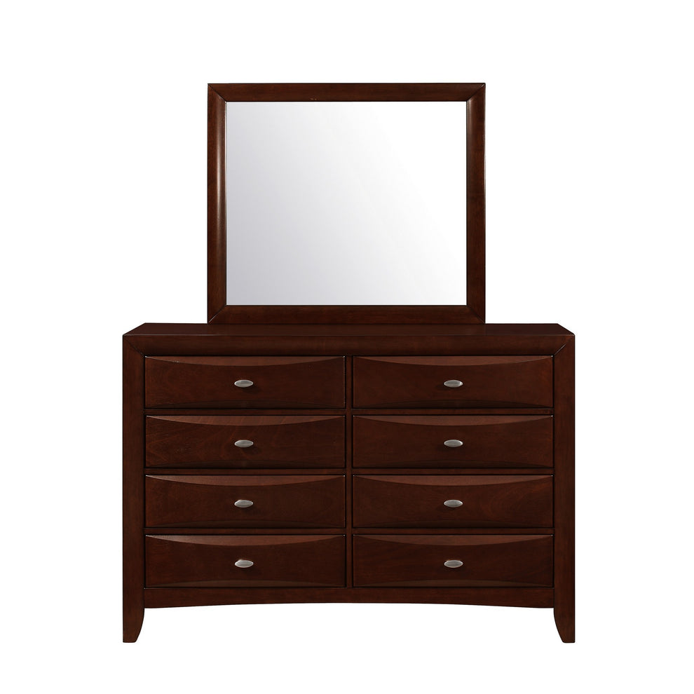 New Merlot Dresser With 5 Chambared Drawer By Homeroots | Dressers | Modishstore - 2
