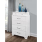 White Chest With 6 Drawers By Homeroots | Dressers | Modishstore - 2