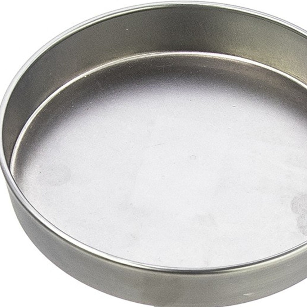 Brushed Silver Finish Drink Size Accent Table By Homeroots | End Tables | Modishstore - 3