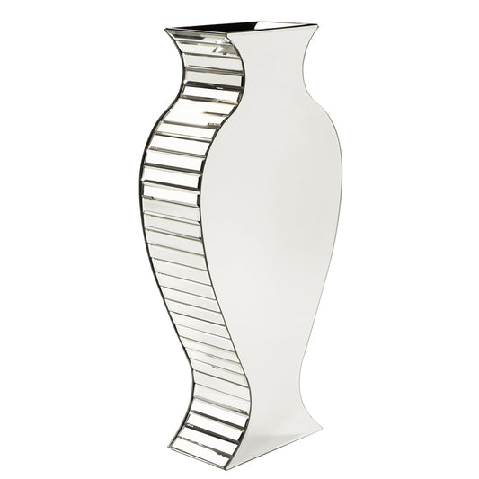 Curvy Art Deco Style Mirrored Vase By Homeroots | Vases | Modishstore