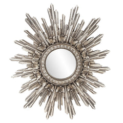 Oval Antiqued Silver Leaf Finish Mirror By Homeroots