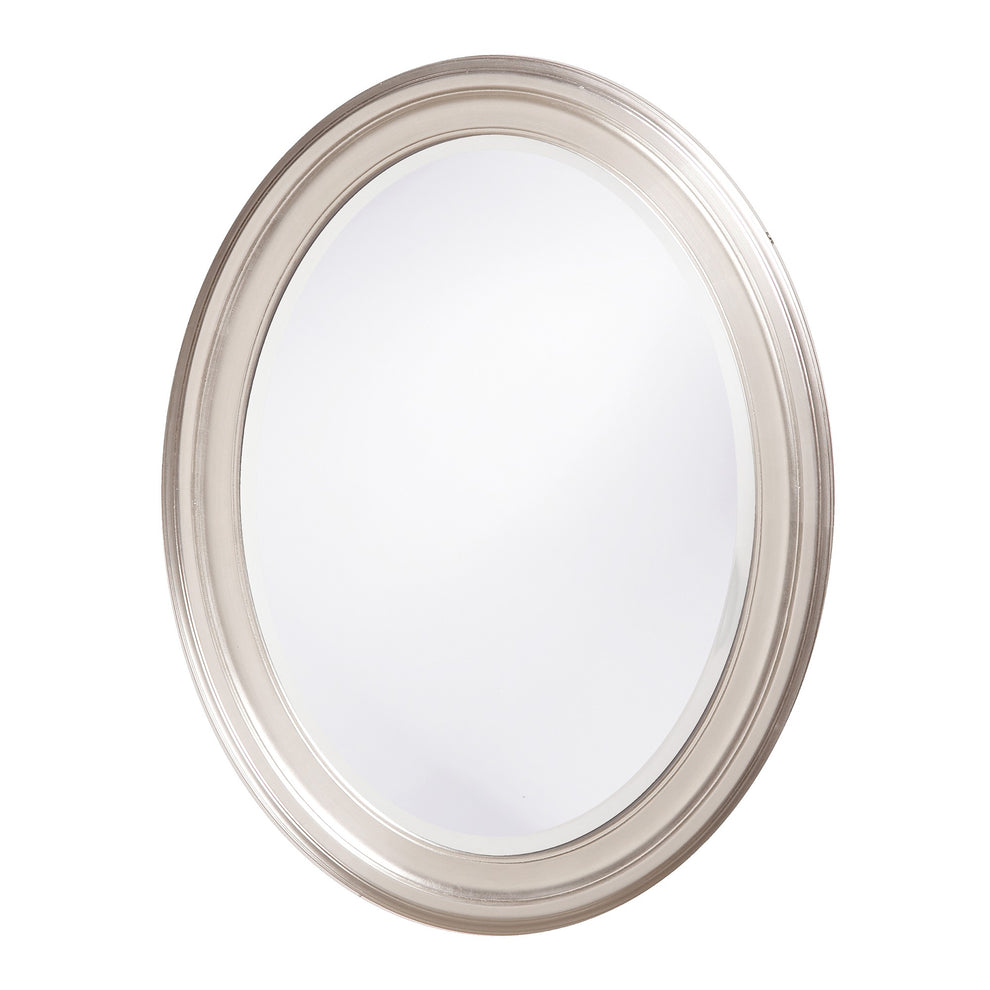 Modern Wall Mirror with Silver Leaf Frame By Homeroots | Mirrors | Modishstore - 2
