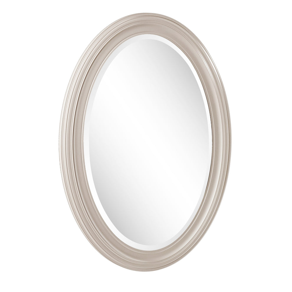 Modern Wall Mirror with Silver Leaf Frame By Homeroots | Mirrors | Modishstore - 4