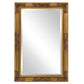 Rectangular Antiqued Gold Wood Frame Mirror By Homeroots | Mirrors | Modishstore