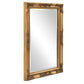 Rectangular Antiqued Gold Wood Frame Mirror By Homeroots | Mirrors | Modishstore - 3