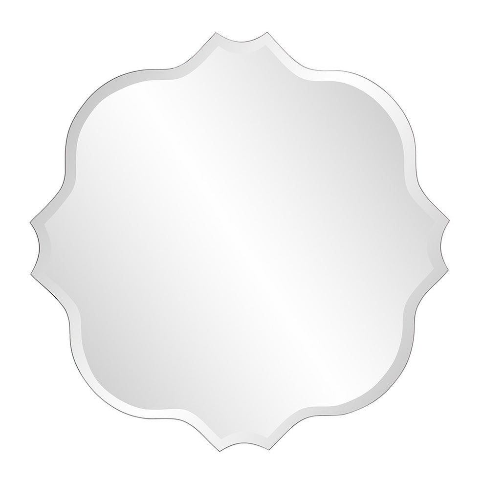 Frameless Scalloped Wall Mirror By Homeroots | Mirrors | Modishstore - 2