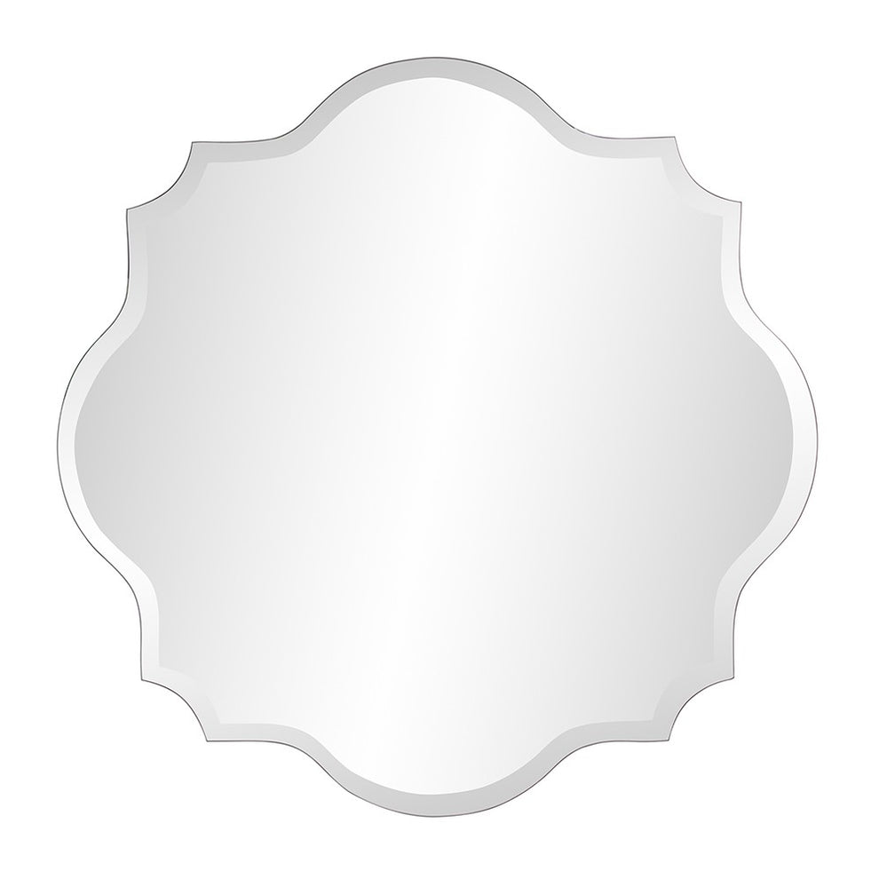 Frameless Scalloped Wall Mirror By Homeroots | Mirrors | Modishstore - 4