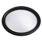 Oval Shaped Black Wood Frame Mirror By Homeroots | Mirrors | Modishstore - 3