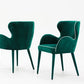 Modern Green Velvet With White Dining Or Side Chair By Homeroots | Dining Chairs | Modishstore