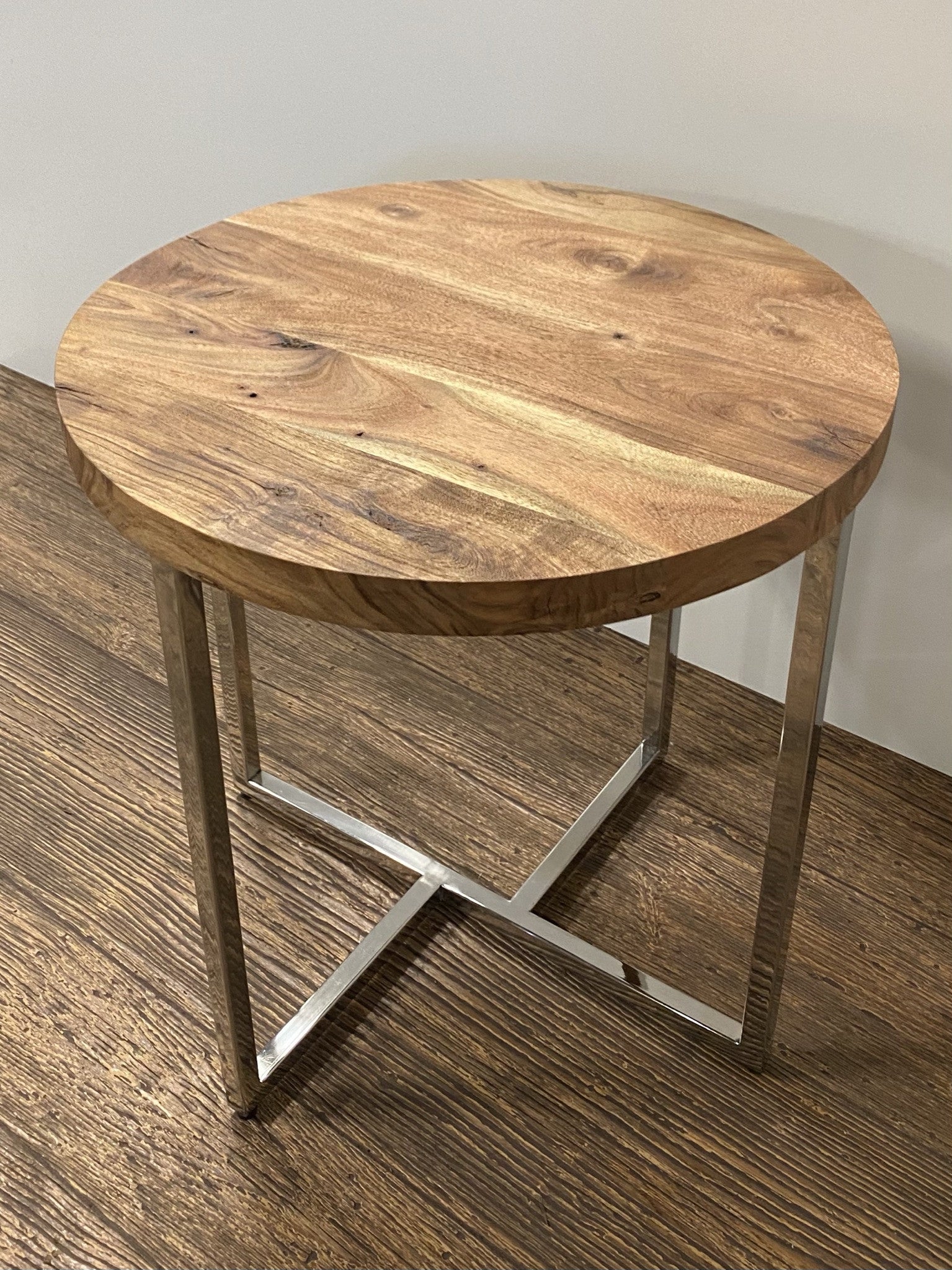 Modern Rustic Side or End Table By Homeroots | End Tables | Modishstore - 3