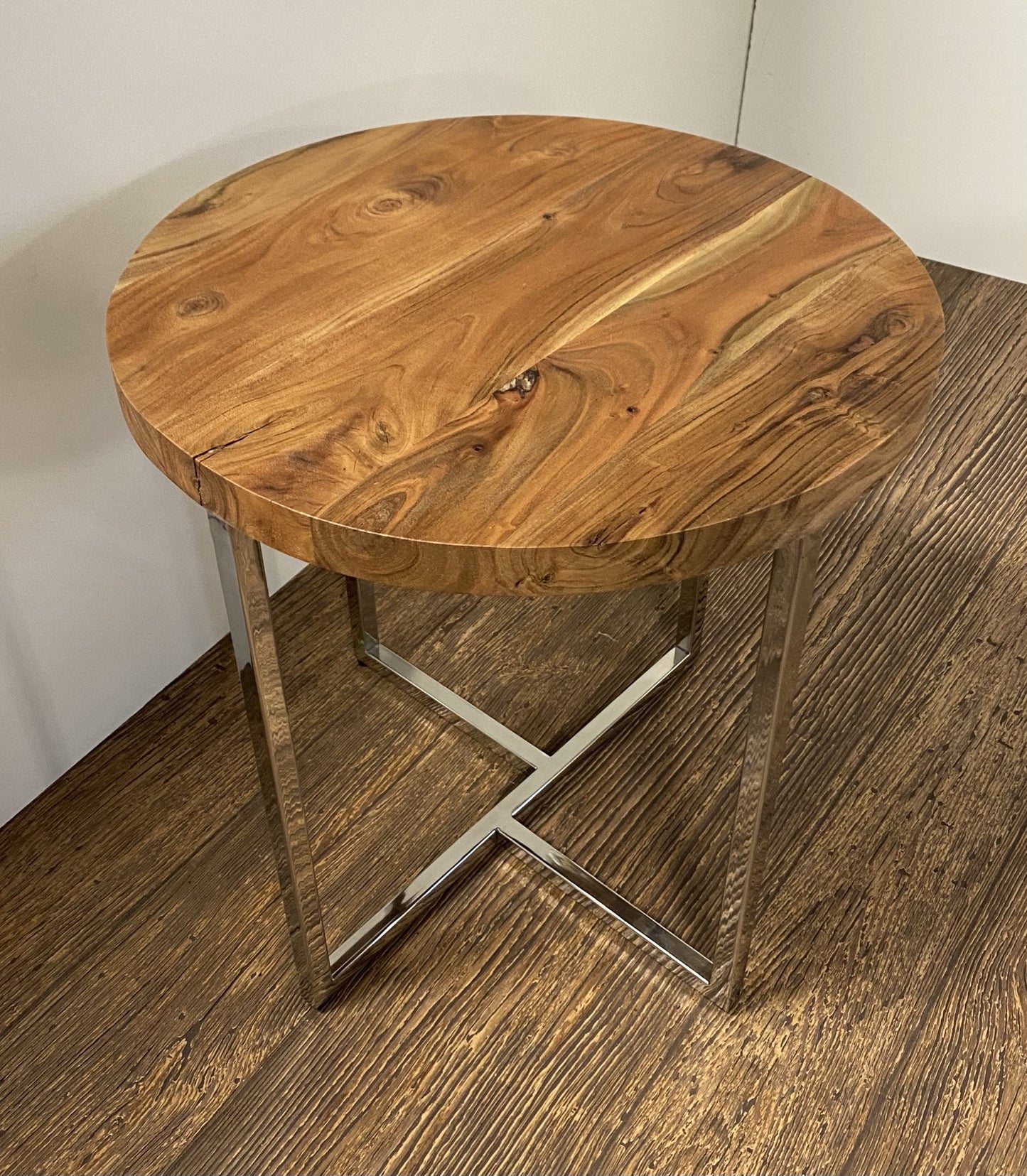 Modern Rustic Side or End Table By Homeroots | End Tables | Modishstore - 5