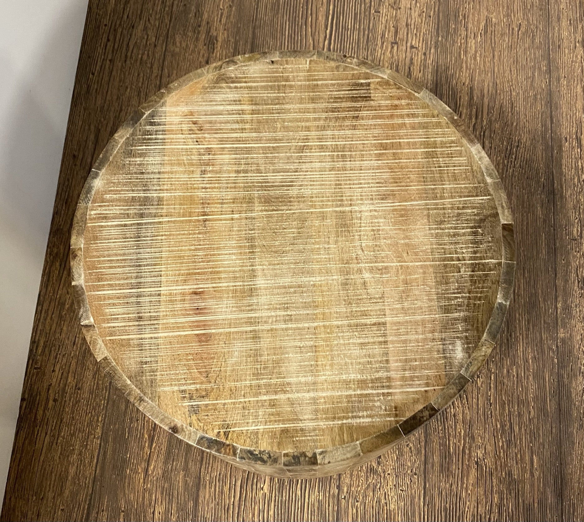 Updated Rustic Round Stump End Table By Homeroots | End Tables | Modishstore - 4