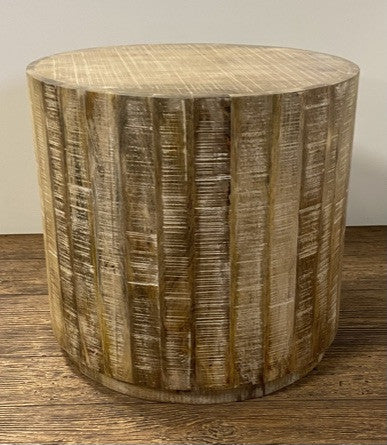 Updated Rustic Round Stump End Table By Homeroots | End Tables | Modishstore - 6