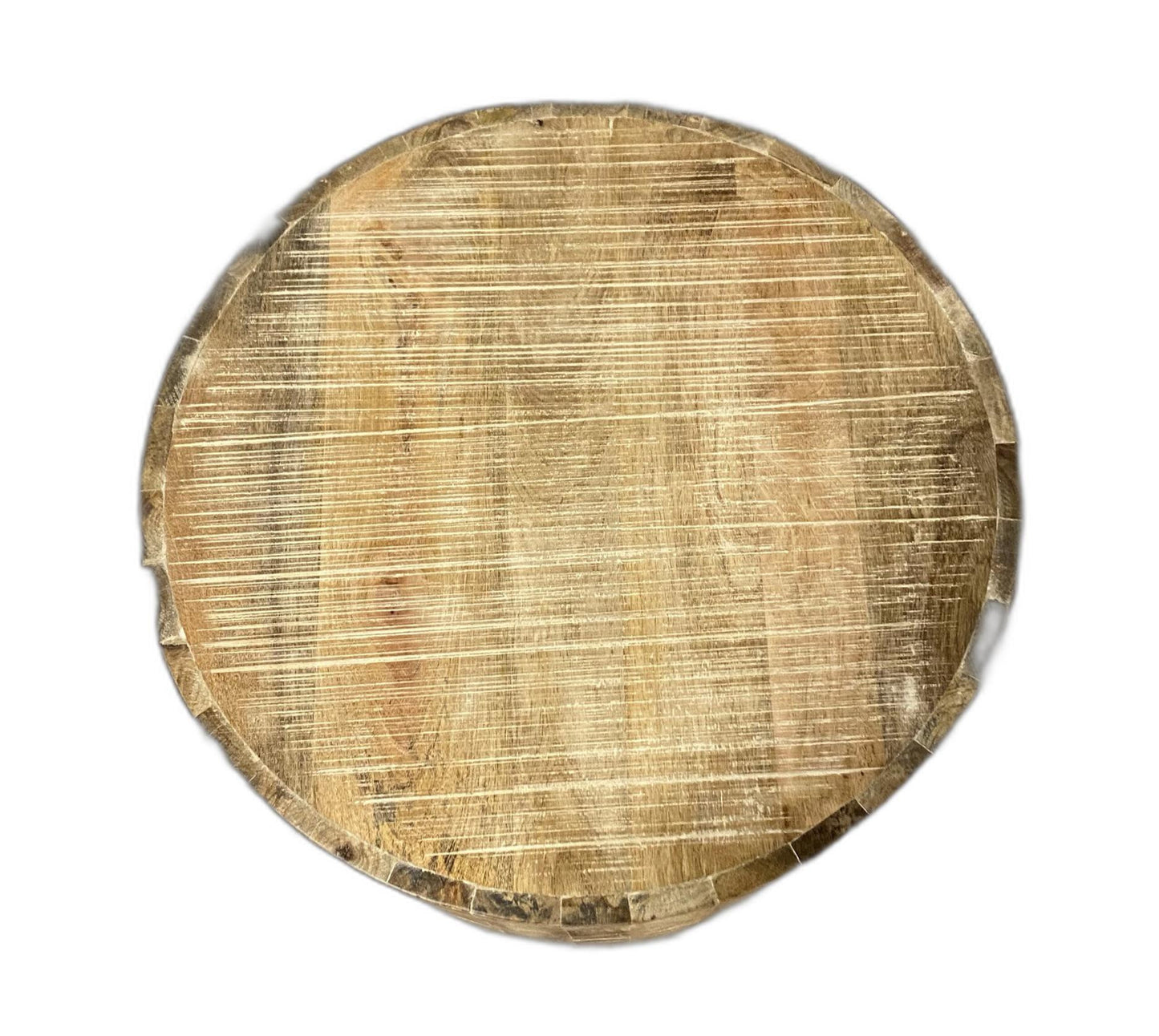 Updated Rustic Round Stump End Table By Homeroots | End Tables | Modishstore