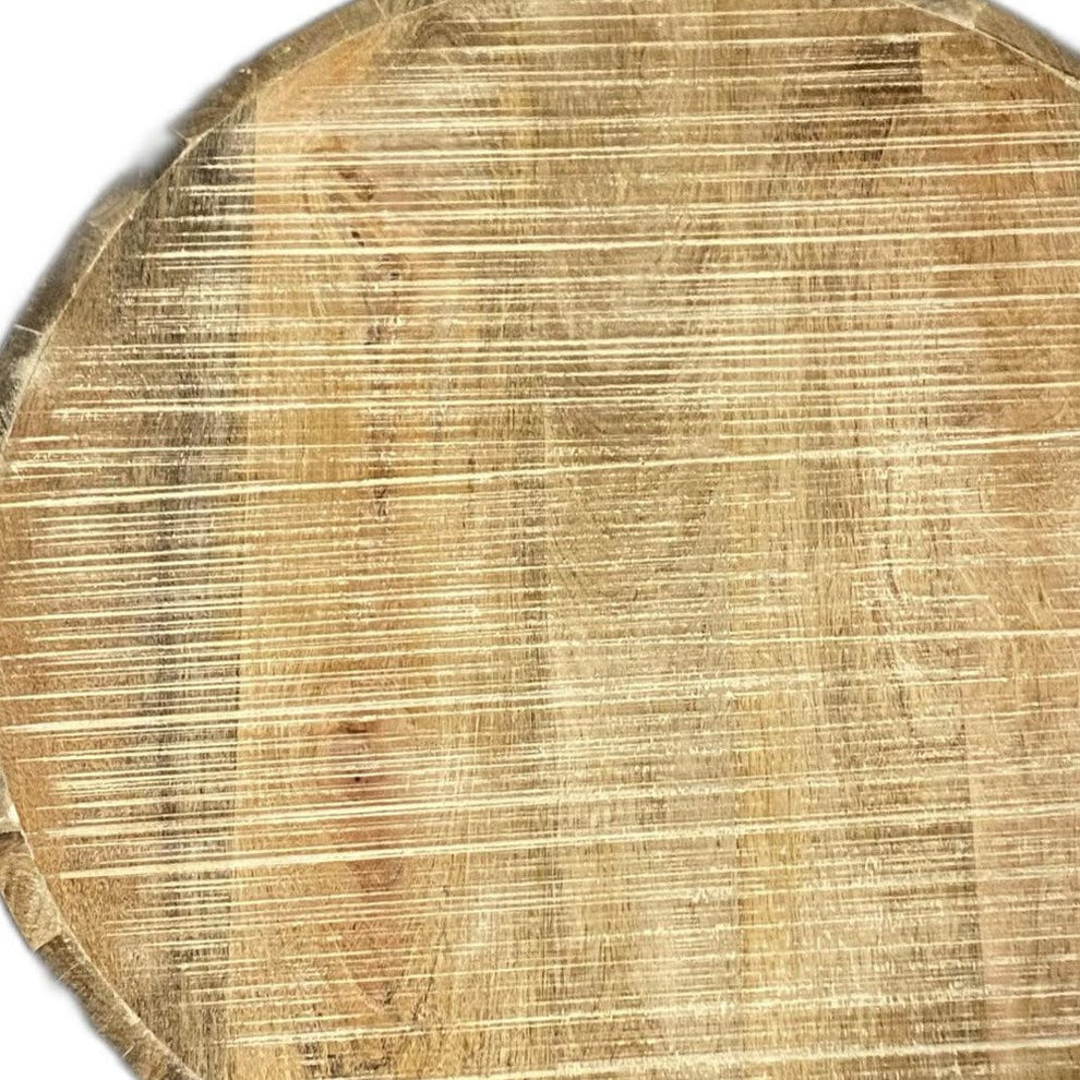Updated Rustic Round Stump End Table By Homeroots | End Tables | Modishstore - 2