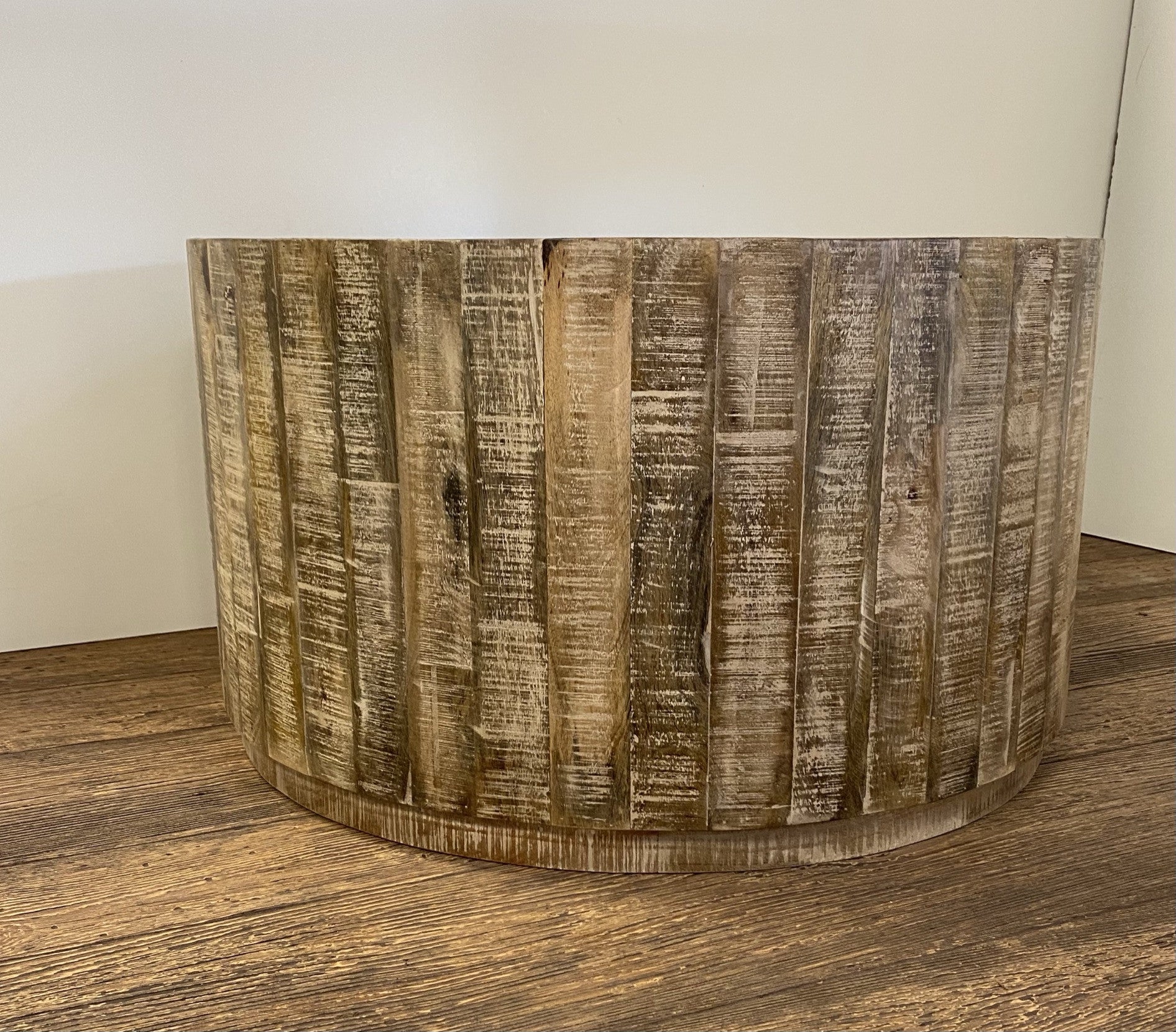 Updated Rustic Round Stump Coffee Table By Homeroots | Coffee Tables | Modishstore - 2