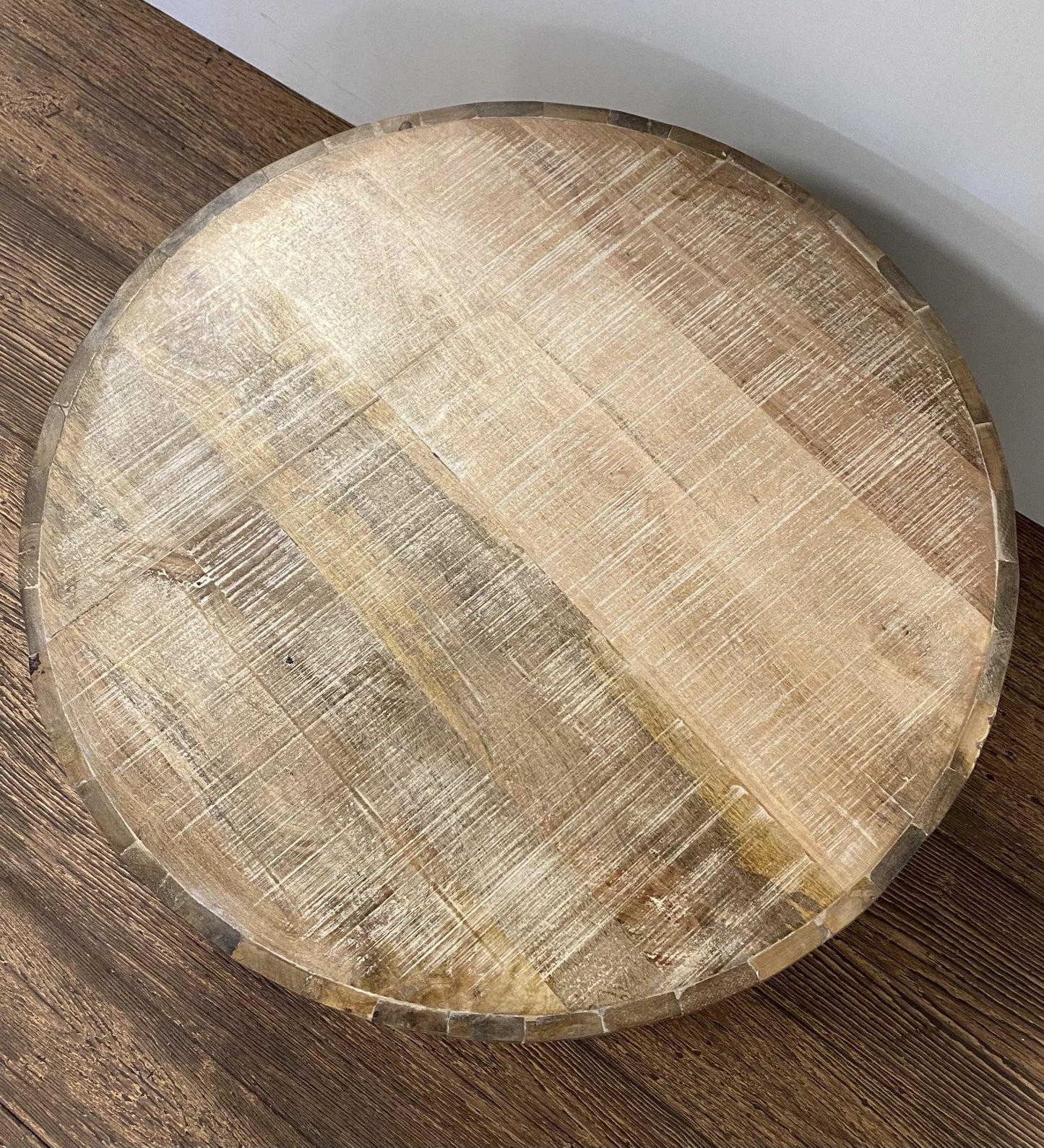 Updated Rustic Round Stump Coffee Table By Homeroots | Coffee Tables | Modishstore - 3