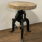 Industrial Adjustable Rustic Crank Stool By Homeroots | Stools | Modishstore