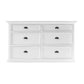 Modern Farmhouse White Six Drawer Dresser By Homeroots | Cabinets | Modishstore