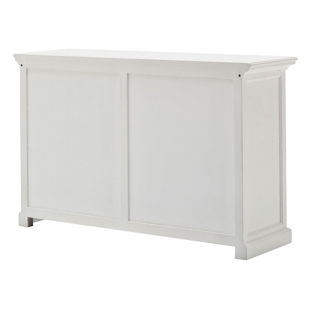 Modern Farmhouse White Buffet Server With Sliding Doors By Homeroots | Sideboards | Modishstore - 6