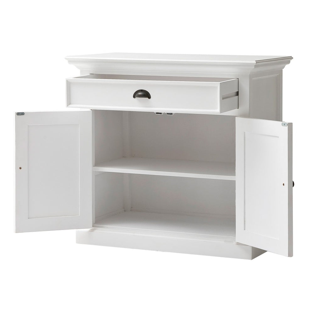 Modern Farmhouse White Accent Cabinet By Homeroots | Cabinets | Modishstore - 3