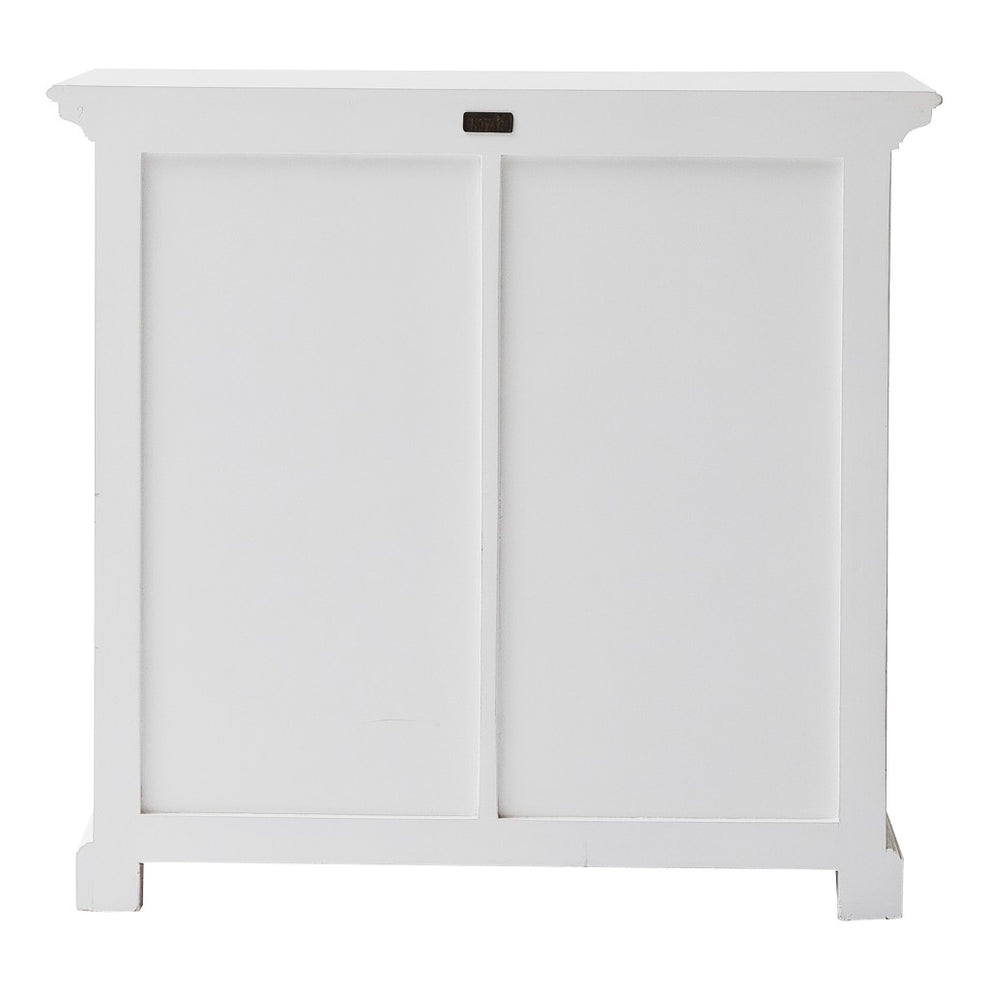 Modern Farmhouse White Medium Accent Cabinet With Baskets By Homeroots | Cabinets | Modishstore - 5