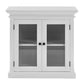 Modern Farm White Glass Door Accent Cabinet By Homeroots | Cabinets | Modishstore