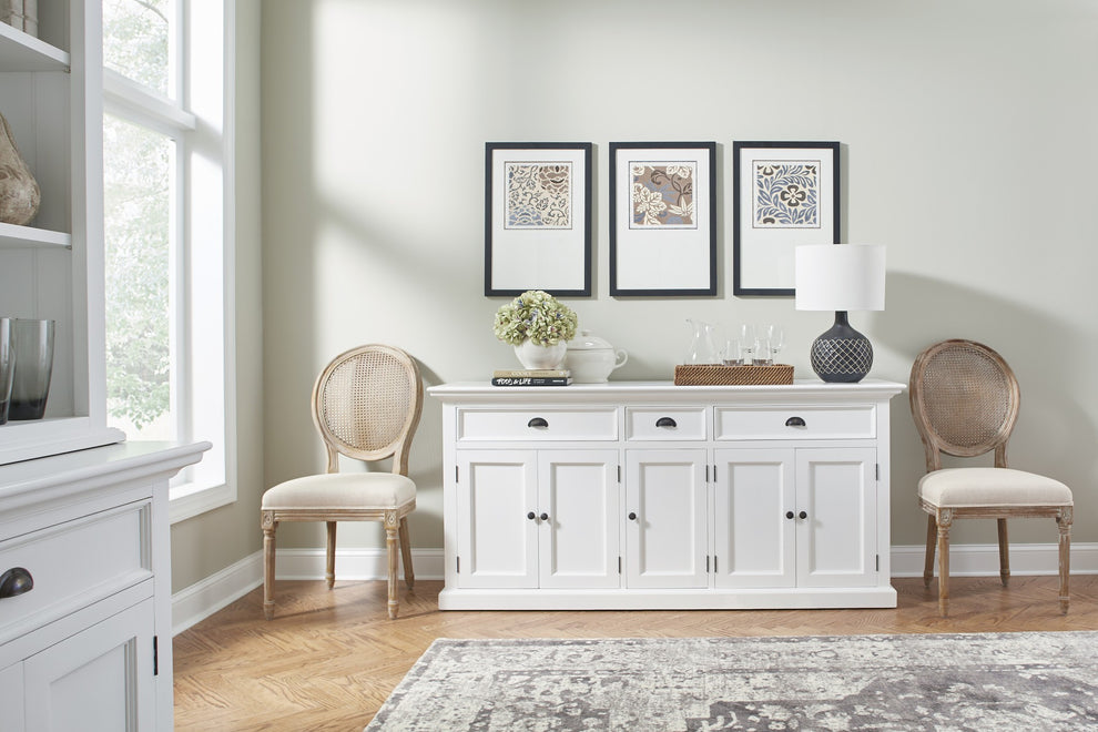 Modern Farm White Buffet Server By Homeroots | Sideboards | Modishstore - 8