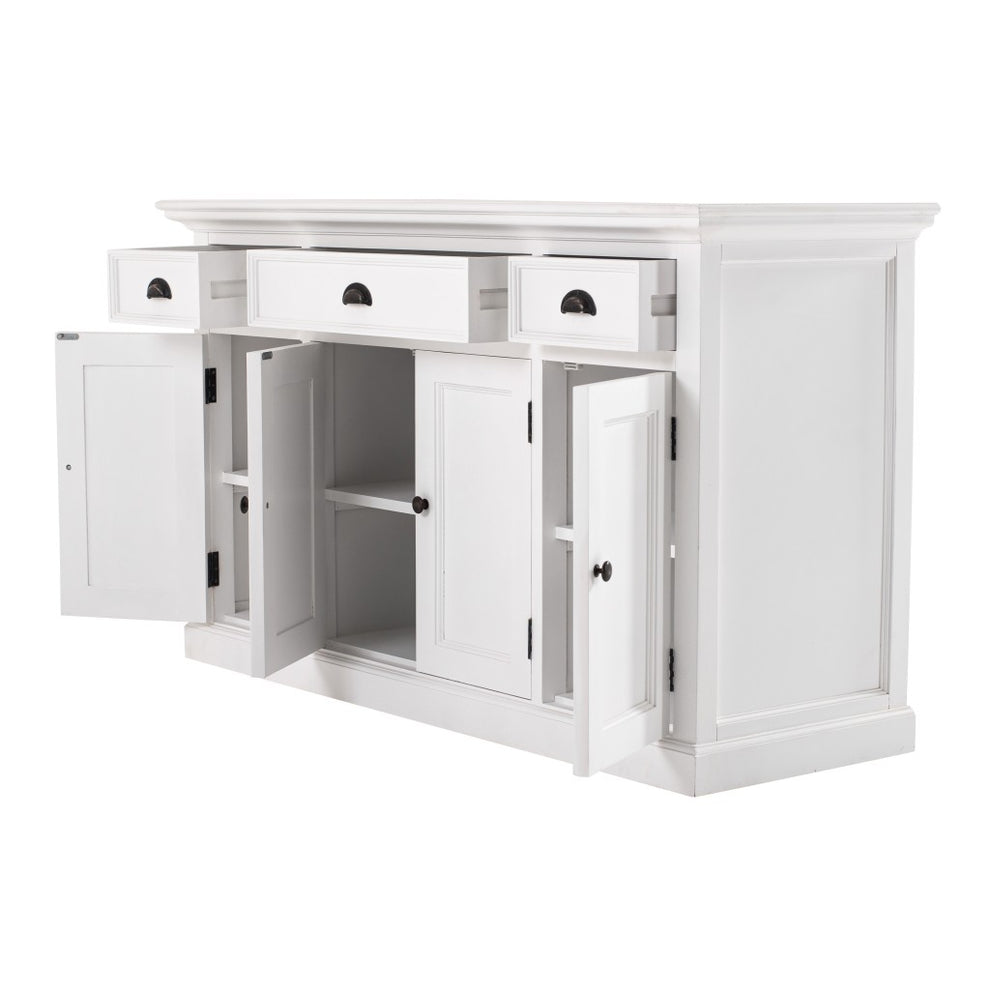 Large Modern Farmhouse White Cabinet By Homeroots | Cabinets | Modishstore - 3