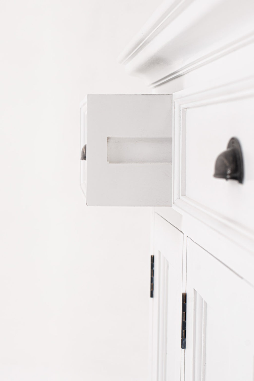 Large Modern Farmhouse White Cabinet By Homeroots | Cabinets | Modishstore - 6