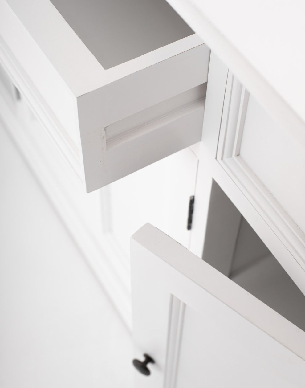 Large Modern Farmhouse White Cabinet By Homeroots | Cabinets | Modishstore - 7