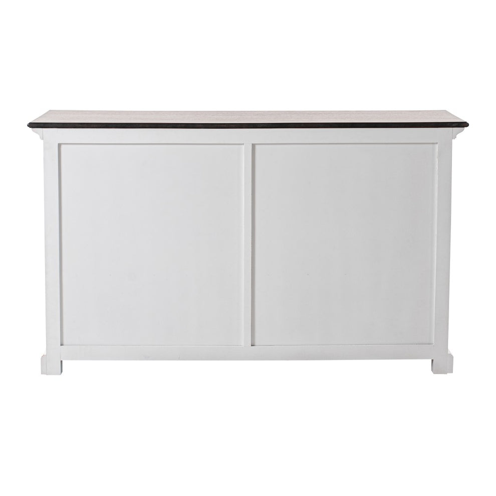 Modern Farmhouse Brown And White Buffet Server By Homeroots | Sideboards | Modishstore - 4