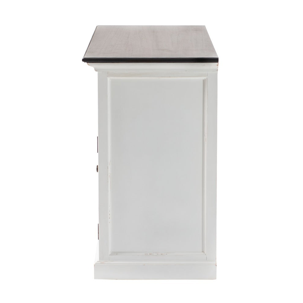 Modern Farmhouse Brown And White Large Accent Cabinet By Homeroots | Cabinets | Modishstore - 6