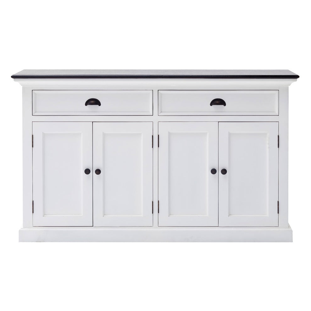 Modern Farmhouse Black And White Buffet Server By Homeroots | Sideboards | Modishstore - 3
