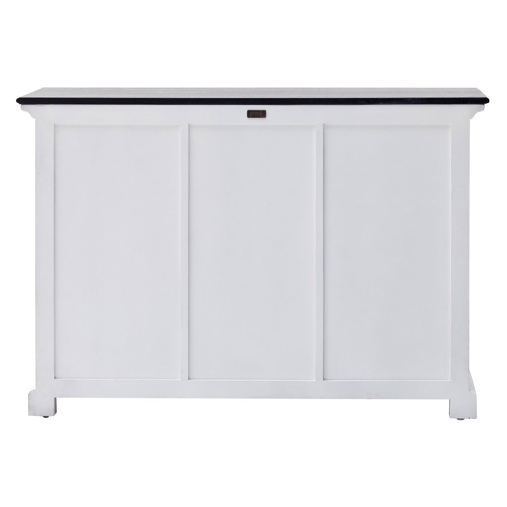 Modern Farmhouse Black And White Large Accent Cabinet By Homeroots | Cabinets | Modishstore - 3