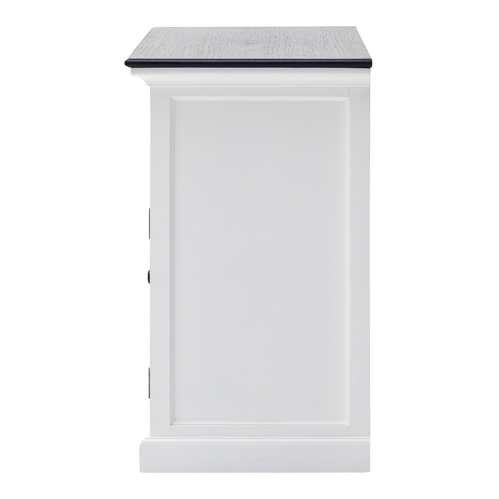 Modern Farmhouse Black And White Large Accent Cabinet By Homeroots | Cabinets | Modishstore - 4