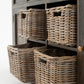 Modern Farmhouse Rustic Espresso Buffet With Baskets By Homeroots | Sideboards | Modishstore - 4