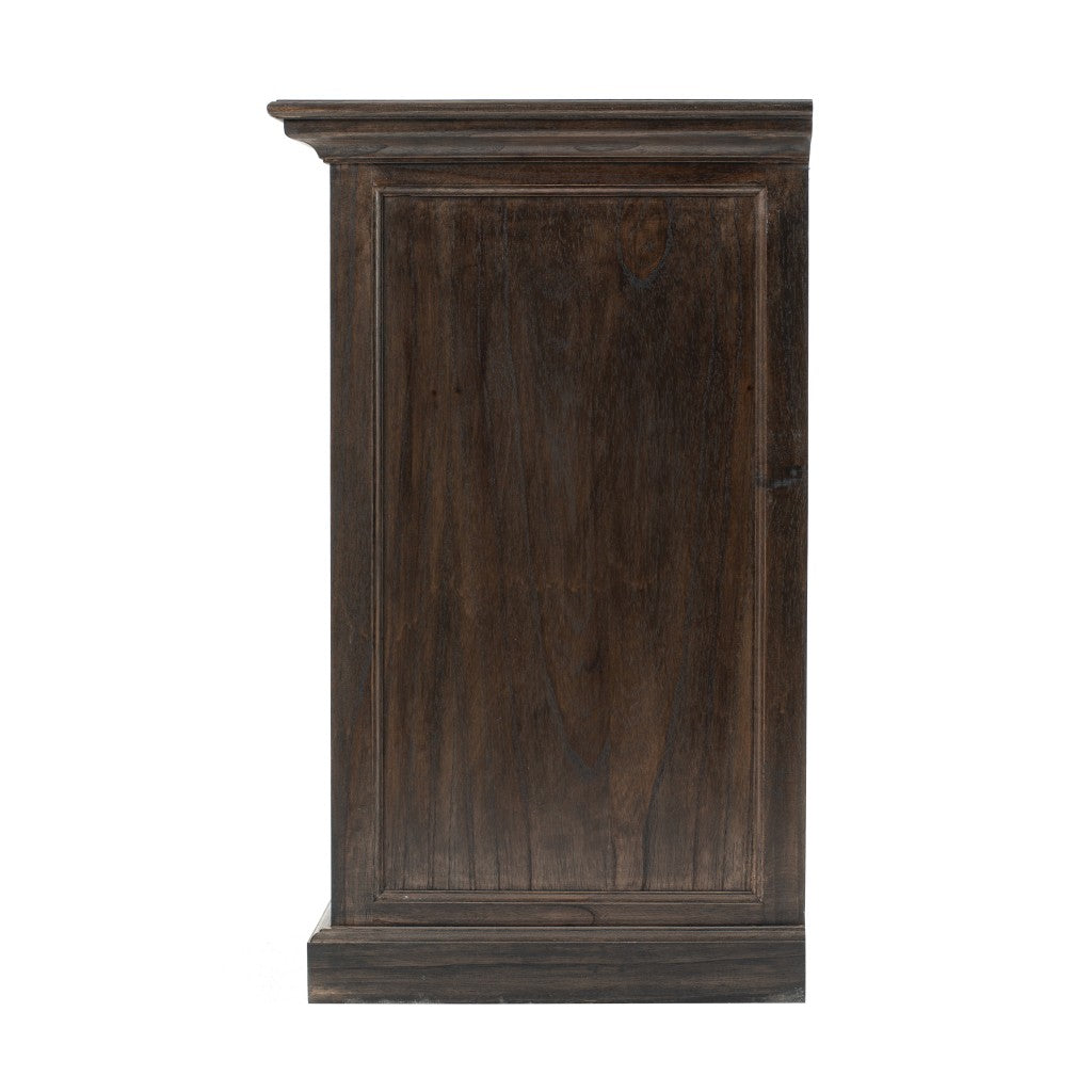 Modern Farmhouse Rustic Espresso Buffet With Baskets By Homeroots | Sideboards | Modishstore - 6