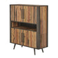 Modern Rustic Double Decker Accent Cabinet By Homeroots | Cabinets | Modishstore - 2