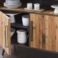 Modern Rustic Double Decker Accent Cabinet By Homeroots | Cabinets | Modishstore - 5