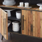 Modern Rustic Double Decker Accent Cabinet By Homeroots | Cabinets | Modishstore - 6