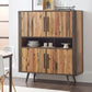 Modern Rustic Double Decker Accent Cabinet By Homeroots | Cabinets | Modishstore - 6