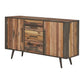 63" Modern Rustic Natural Buffet Server By Homeroots | Sideboards | Modishstore - 3