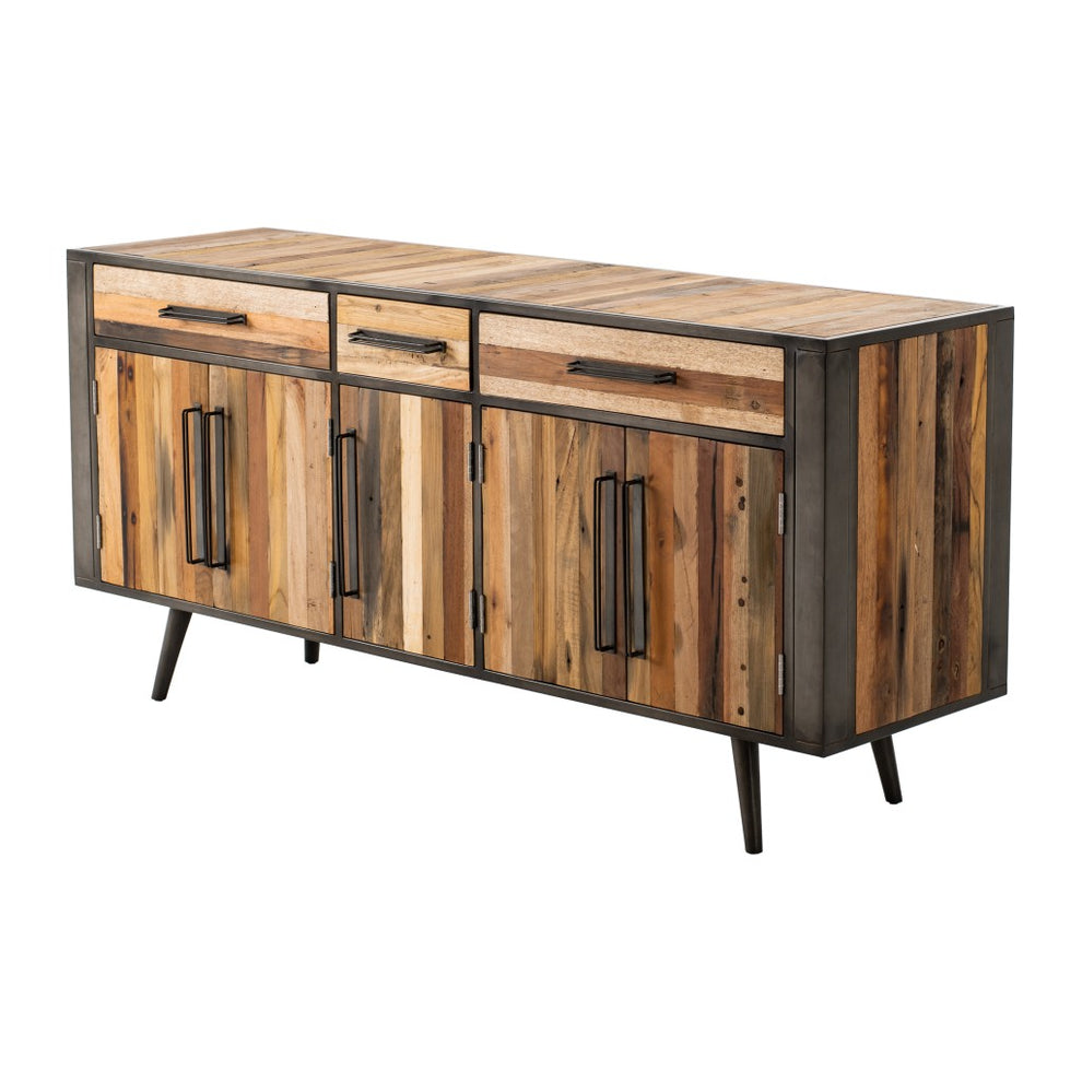 71" Modern Rustic Natural Buffet Server By Homeroots | Sideboards | Modishstore - 2