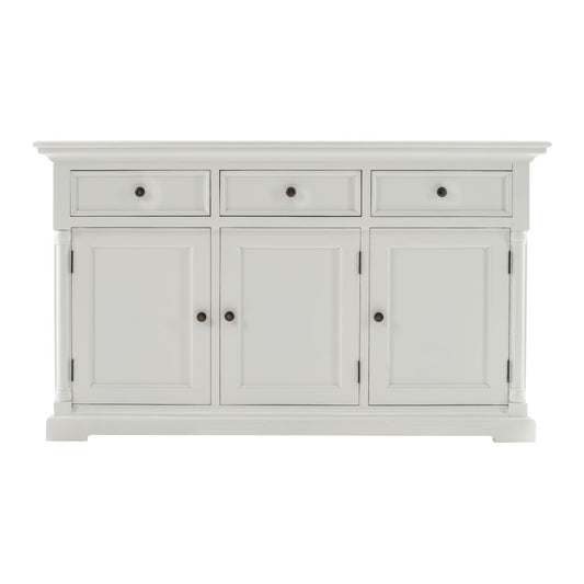 Modern Farm White Three Door Buffet Server By Homeroots | Sideboards | Modishstore