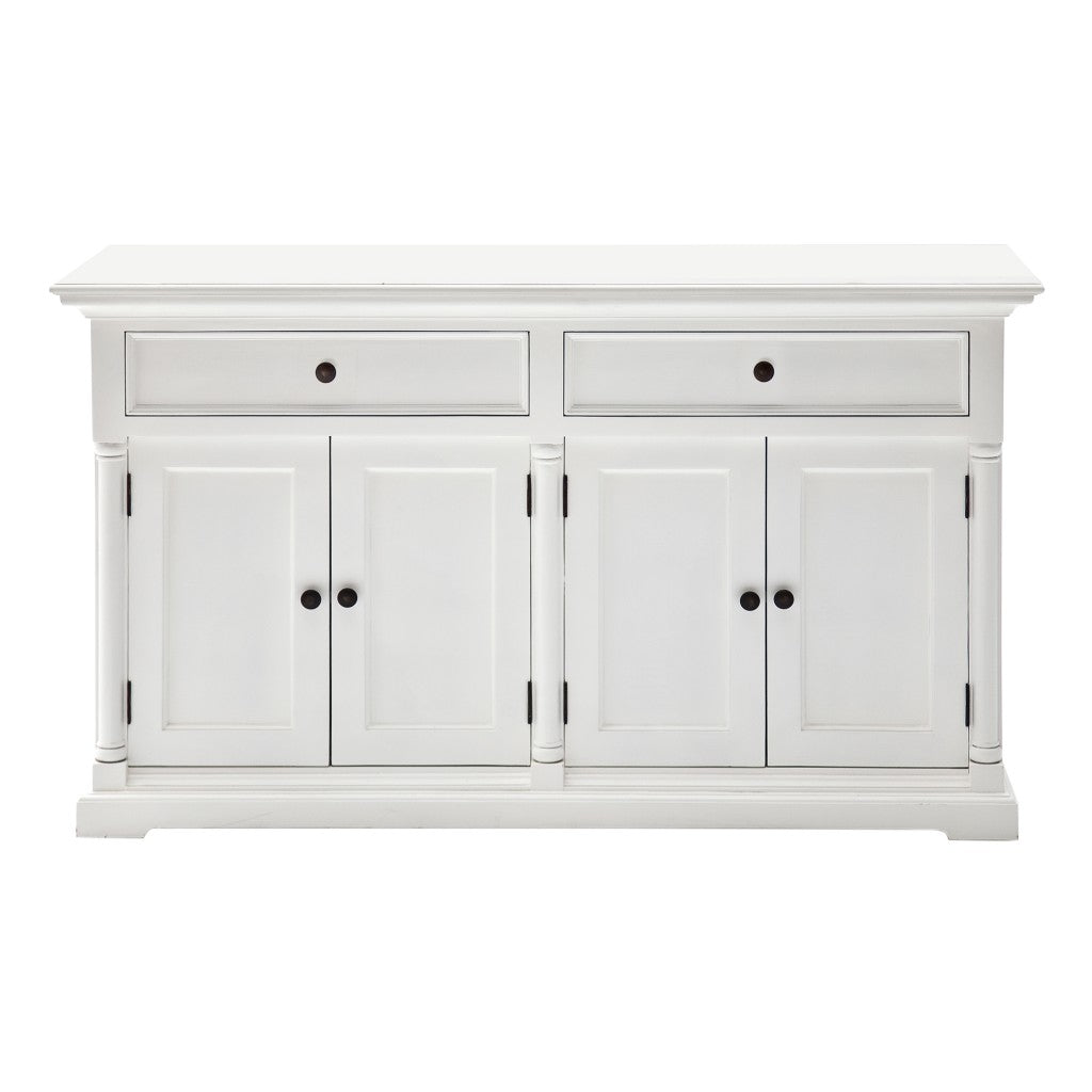 Modern Farm White Two Door Buffet Server By Homeroots | Sideboards | Modishstore
